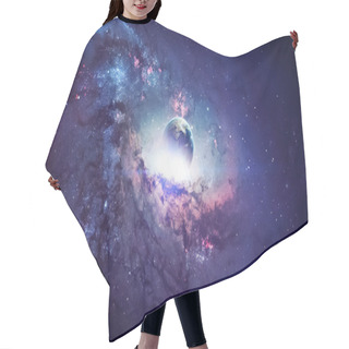 Personality  Universe Scene With Planets, Stars And Galaxies In Outer Space Showing The Beauty Of Space Exploration. Elements Furnished By NASA Hair Cutting Cape