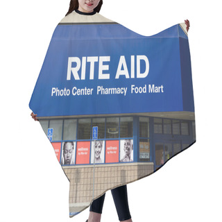 Personality  Rite Aid Pharmacy Store Exterior Hair Cutting Cape