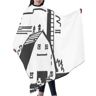 Personality  Barn And Silo Hair Cutting Cape