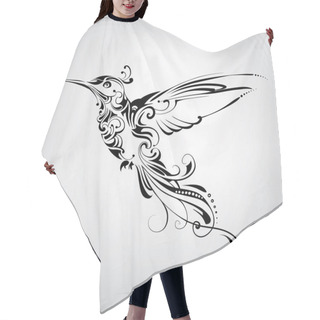 Personality  Hummingbird With Vegetation Ornament Hair Cutting Cape
