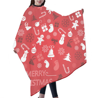 Personality  Christmas Background, Seamless Tiling, Great Choice For Wrapping Paper Pattern Hair Cutting Cape