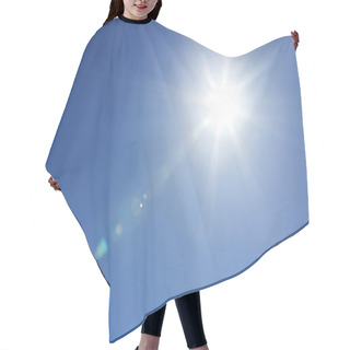 Personality  Shining Sun At Clear Sky With Copy Space Hair Cutting Cape