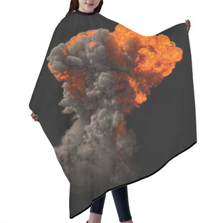 Personality  Bomb Explosion - 3D Rendering Hair Cutting Cape
