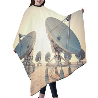 Personality  Satellite Dish. Hair Cutting Cape