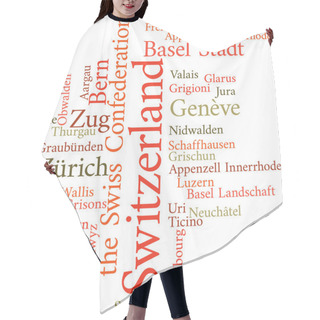 Personality  Illustration Of The Swiss Cantons Hair Cutting Cape
