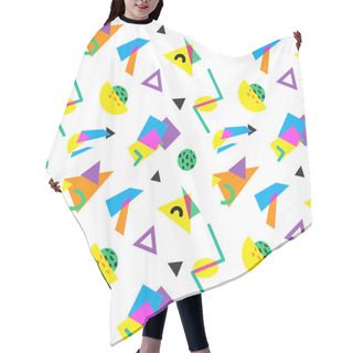 Personality  Seamless Geometric Vintage Pattern Hair Cutting Cape