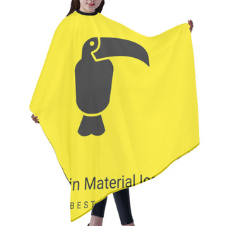 Personality  Animal Minimal Bright Yellow Material Icon Hair Cutting Cape