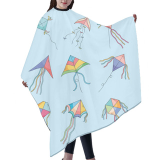 Personality  Kites Icon Collection Hair Cutting Cape