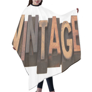 Personality  Vintage, Word In Letterpress Type Hair Cutting Cape