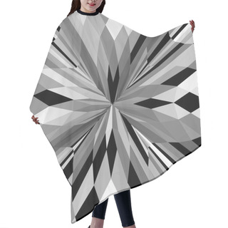 Personality  Vintage Hipster Geometric Pattern Background Vector Hair Cutting Cape