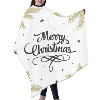 Personality  Merry Christmas Banner Hair Cutting Cape