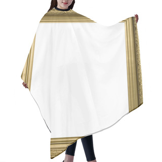 Personality  Gold Frame Hair Cutting Cape