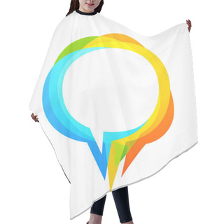 Personality  Speech Bubble - Colorful Abstract Background Hair Cutting Cape