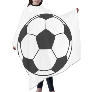 Personality  Soccer Ball Or Football Ball Shape Icon Hair Cutting Cape