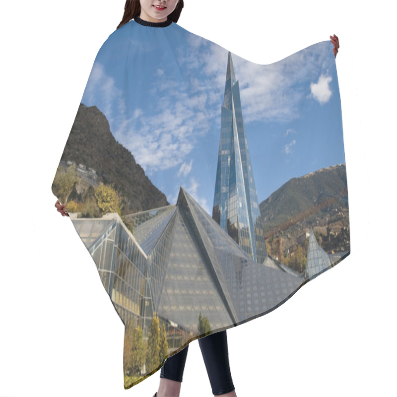 Personality  Glass Building In Andorra Hair Cutting Cape