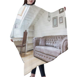 Personality  Sofa In Cozy Room Hair Cutting Cape