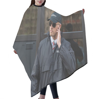 Personality  Security Guard Standing Hair Cutting Cape