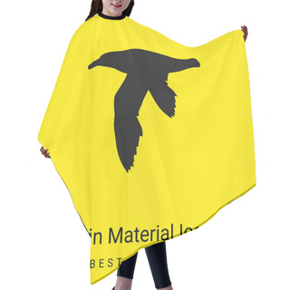 Personality  Bird Petrel Shape Minimal Bright Yellow Material Icon Hair Cutting Cape