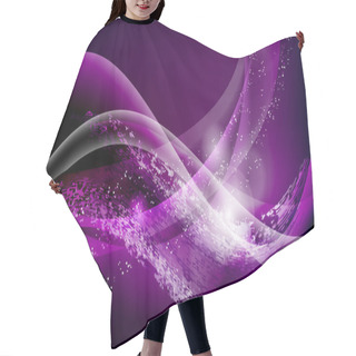 Personality  Purple Vector Abstract Background Hair Cutting Cape