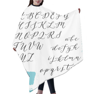 Personality  Modern Calligraphy Style Hair Cutting Cape