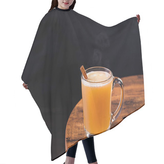 Personality  Warm Whiskey Hot Buttered Rum On A Table Hair Cutting Cape