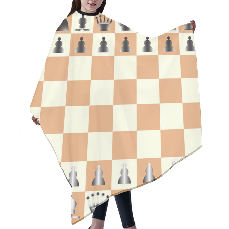 Personality  Chess Pieces Hair Cutting Cape