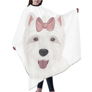 Personality  Highland White Terrier Hair Cutting Cape