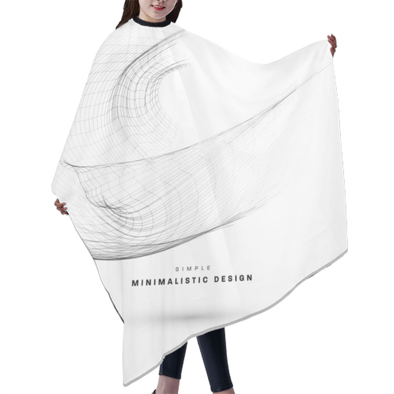 Personality  Abstract Geometric  Wave Hair Cutting Cape