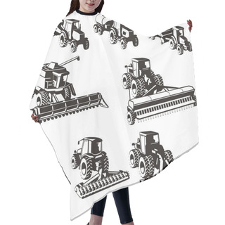 Personality  Agricultural Machine  Set Hair Cutting Cape