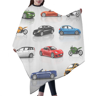 Personality  Transportation Vehicle Concept Hair Cutting Cape