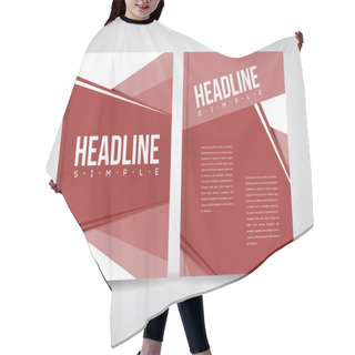 Personality  Abstract Geometric Background With Infographics Hair Cutting Cape