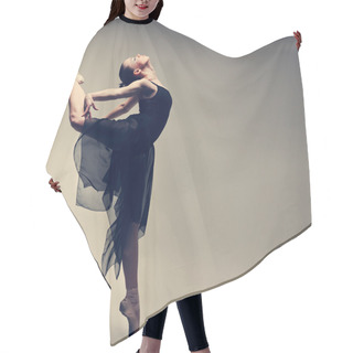 Personality  Beautiful Ballet-dancer, Modern Style Dancer Posing On Studio Background Hair Cutting Cape