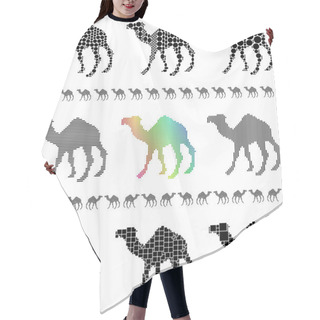 Personality  Camel Silhouettes Hair Cutting Cape