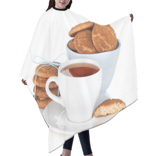 Personality  Tea Cup With Homemade Cookies Hair Cutting Cape