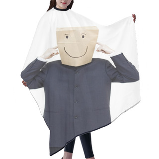 Personality  Happy Businessman Hair Cutting Cape