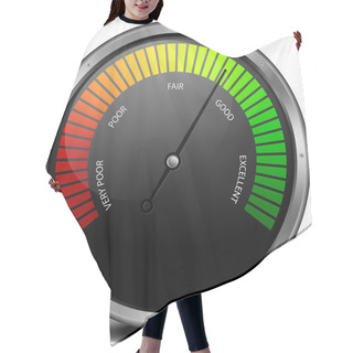 Personality  Satisfaction Meter Hair Cutting Cape