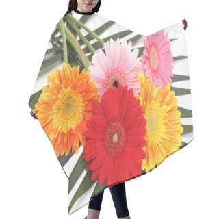 Personality  Bouquet Gerbera Daisies Hair Cutting Cape