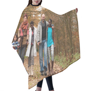 Personality  Take A Walk With The Multicultural Family Hair Cutting Cape
