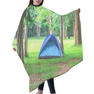 Personality  Colorful Tent On The Camping Ground Hair Cutting Cape
