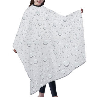 Personality  Gray Water Droplets Background Hair Cutting Cape