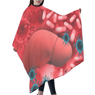 Personality  Human Liver And Medical Therapy Hair Cutting Cape