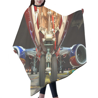 Personality  Airplane View From Landing Gear Hair Cutting Cape