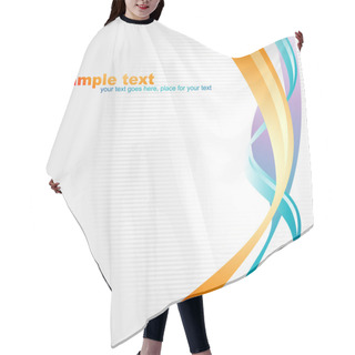 Personality  Vector Wave Art Hair Cutting Cape