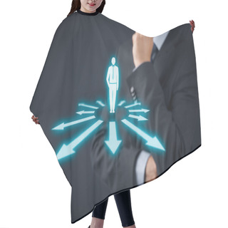 Personality  Decision Making Concept Hair Cutting Cape