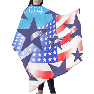 Personality  USA Independence Day Illustration Hair Cutting Cape