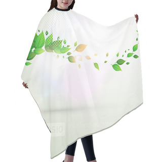 Personality  Fresh Green Leaves And Sun Shine For Summer Design Hair Cutting Cape