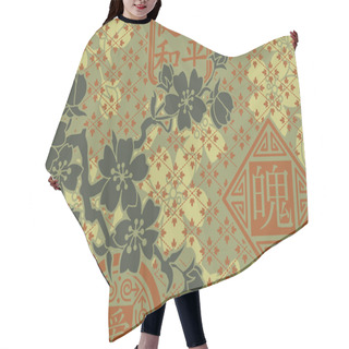 Personality  Traditional Oriental Style Wallpaper Hair Cutting Cape