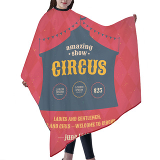 Personality  Circus Poster Hair Cutting Cape