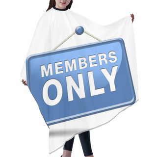 Personality  Members Only Sign Hair Cutting Cape