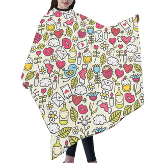 Personality  Funny Romantic Pattern. Hair Cutting Cape